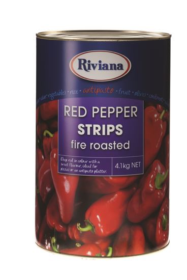 Picture of Peppers, Red Fire Roasted Strips 4.1Kg