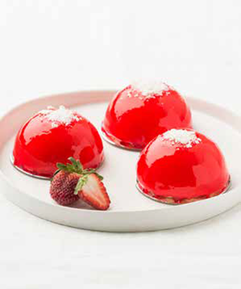 Picture of RB 3.5" Strawberry Dome Cake